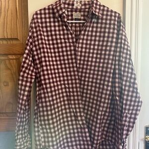Plaid Button-Up Shirt